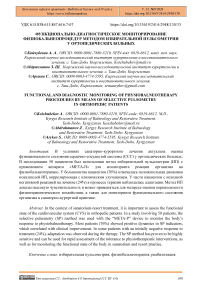 Функционально-диагностическое мониторирование физиобальнеопроцедур методом избирательной пульсометрии у ортопедических больных