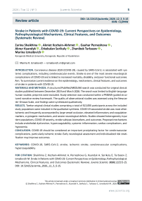 Stroke in Patients with COVID-19: Current Perspectives on Epidemiology, Pathophysiological Mechanisms, Clinical Features, and Outcomes (Systematic Review).