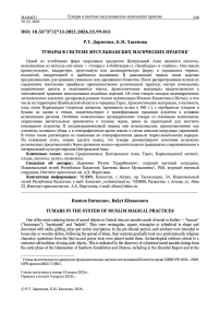 Тумары в системе мусульманских магических практик