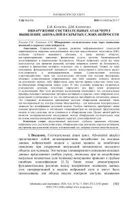 Обнаружение состязательных атак через выявление аномалий в скрытых слоях нейросети
