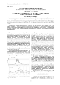 Солнечные вспышки и их воздействие на ионосферу Земли по данным GPS-наблюдений