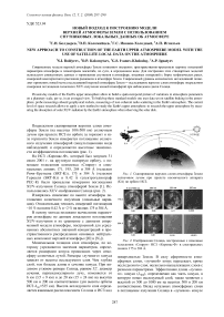 Новый подход к построению модели верхней атмосферы земли с использованием спутниковых локальных данных об атмосфере