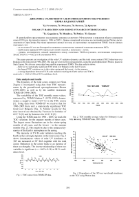 Solar uv radiation and ozone dynamics over Bulgaria