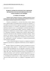 Активность ферментов хлоропластов и содержание метаболитов в листьях хлорофилльных мутантов гороха посевного и их гибридов