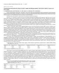 Технологические свойства зерна и муки у линий мягкой пшеницы с интрогрессией от Aegilops speltoides Tausch