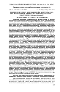 Применение новых биоудобрений и биопрепаратов при возделывании яровой пшеницы (Triticum aestivum L.) и картофеля (Solanum tuberosum L.)