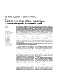 Исследование антиаритмических эффектов омега-3 полиненасыщенных жирных кислот в кардиохирургии. Данные имплантируемого монитора ритма сердца