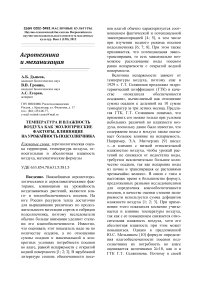 Температура и влажность воздуха как экологические факторы, влияющие на урожайность подсолнечника