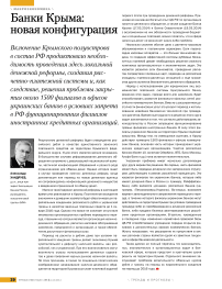 Банки Крыма: новая конфигурация