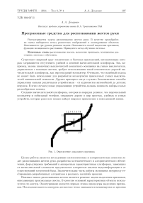 Программные средства для распознавания жестов руки