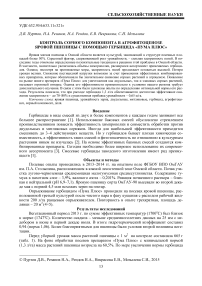 Контроль сорного компонента в агрофитоценозе яровой пшеницы с помощью гербицида «Пума Плюс»