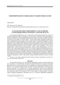 К характеристике современного этапа развития агропромышленного комплекса Омской области