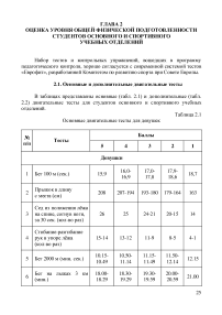 Глава 2. Оценка уровня общей физической подготовленности студентов основного и спортивного учебных отделений