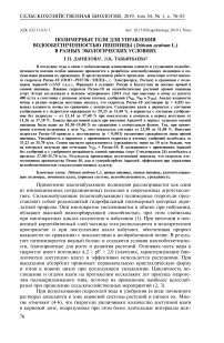 Полимерные гели для управления водообеспеченностью пшеницы (Triticum aestivum L.) в разных экологических условиях