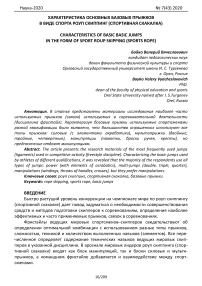 Характеристика основных базовых прыжков в виде спорта роуп скиппинг (спортивная скакалка)