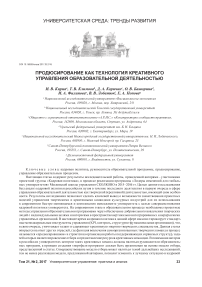 Продюсирование как технология креативного управления образовательной деятельностью