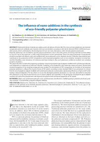 The influence of nano-additives in the synthesis of eco-friendly polyester plasticizers