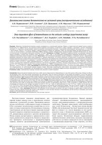 Дозозависимое влияние бетаметазона на суставной хрящ (экспериментальное исследование)