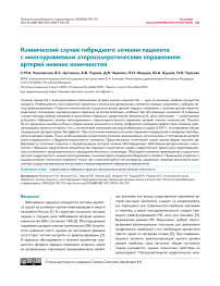 Клинический случай гибридного лечения пациента с многоуровневым атеросклеротическим поражением артерий нижних конечностей