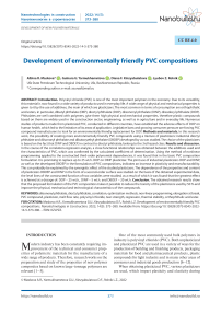 Development of environmentally friendly PVC compositions
