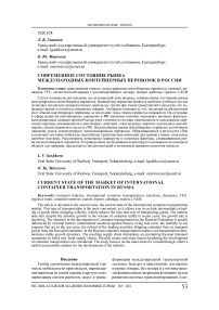 Современное состояние рынка международных контейнерных перевозок в России