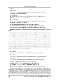 Подходы к формированию концепции цифровой трансформации промышленности регионов Приволжского федерального округа