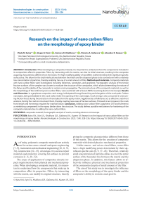 Research on the impact of nano carbon fillers on the morphology of epoxy binder