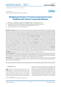 Modeling the Kinetics of Cement Composite Processes Modified with Calcium-Containing Additives