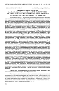 Особенности циркуляции Parafasciolopsis fasciolaemorpha (Ejsmont, 1932) на территории Вятского Прикамья в условиях погодных аномалий