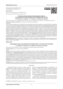 Гематологические маркеры перипротезной инфекции при ревизионном эндопротезировании тазобедренного сустава