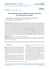 Wood-polymer nano-modified composite materials for construction purposes