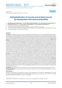 Hydrophobization of concrete and aerated concrete by impregnation with calcium polysulfide