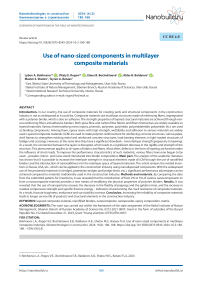 Use of nano-sized components in multilayer composite materials