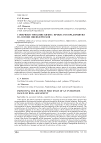 Совершенствование бизнес-процессов предприятия на основе оценки рисков