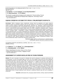 Оценка сердечно-сосудистого риска у лиц молодого возраста