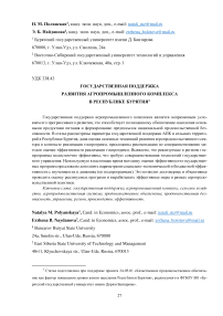 Государственная поддержка развития агропромышленного комплекса в Республике Бурятия