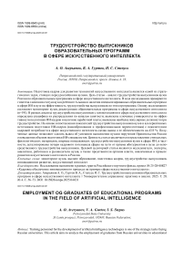 Трудоустройство выпускников образовательных программ в сфере искусственного интеллекта