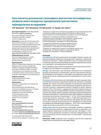 Роль магнитно-резонансной томографии в диагностике постинфарктных аневризм левого желудочка: одноцентровое проспективное наблюдательное исследование
