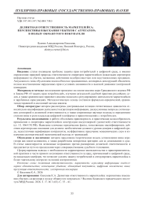 Деликтная ответственность маркетплейса: перспективы взыскания убытков с агрегатора в пользу обманутого покупателя