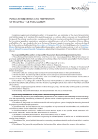 Publishing ethics