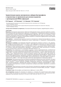 Сравнительная оценка коммерческих наборов бактериофагов и перспективы их применения для лечения пациентов с ортопедической MRSA-инфекцией