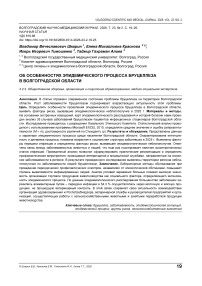 Об особенностях эпидемического процесса бруцеллеза в Волгоградской области