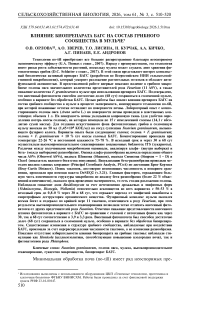 Влияние биопрепарата БАГС на состав грибного сообщества в мульче