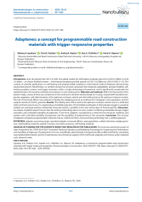 Adaptenes: a concept for programmable road construction materials with trigger-responsive properties