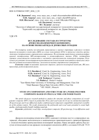 Исследование состава и структуры древесно-полимерного композита на основе полилактида и древесных отходов