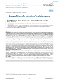 Energy efficiency for pitched roof insulation system