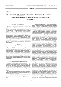 Микрофлюидные аналитические системы (часть 2)