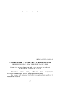 Состав почвы и ее роль в сохранении почвенных сибиреязвенных очагов в Республике Чад