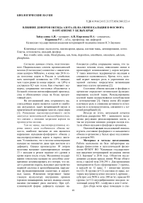 Влияние доноров оксида азота (II) на обмен кальция и фосфора в организме у белых крыc