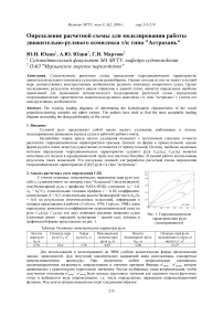 Определение расчетной схемы для моделирования работы движительно-рулевого комплекса т/к типа "Астрахань"